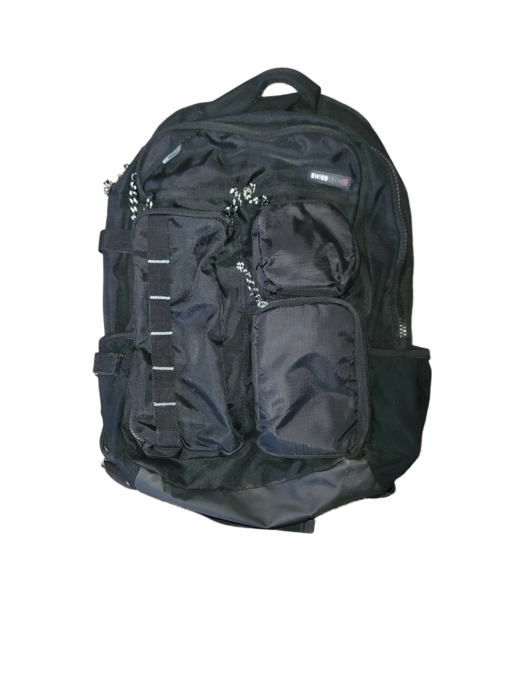 Swiss Tech Black Tactical-Style Men's Backpack